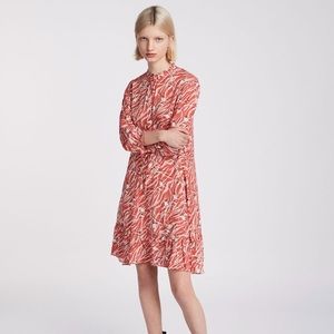 All Saints Red Alise Dress